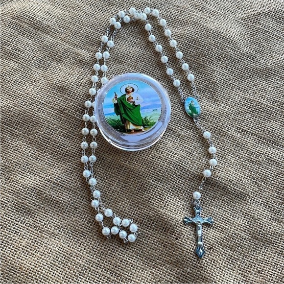 San Judas Tadeo | Saint Jude Catholic Rosary In box with box - Picture 1 of 6
